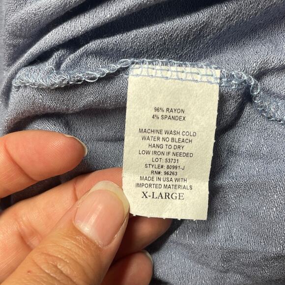 Forever Rose Couture Juniors Blue Short Sleeve Open Shrug Cardigan NEW XL - Picture 7 of 10